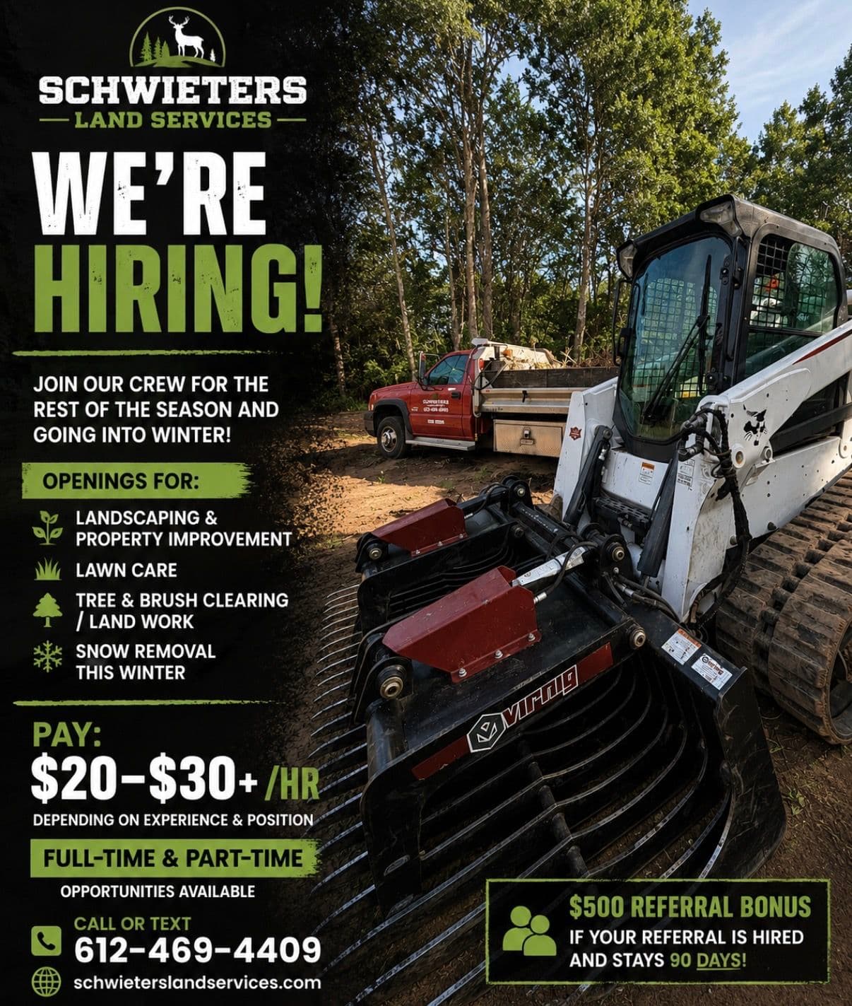 Schwieters Land Services Is Hiring - Join Our Crew