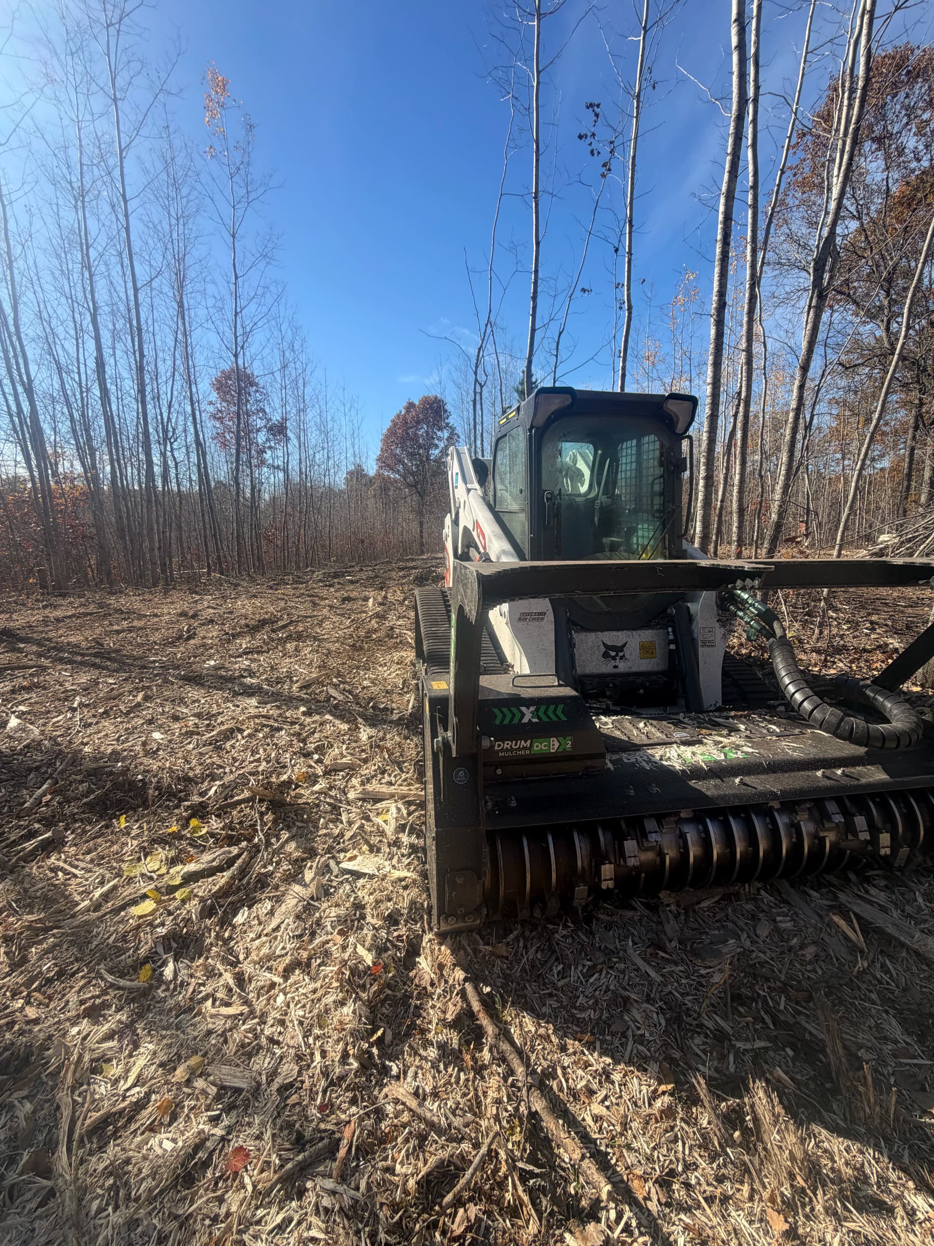 Forestry Mulching Clears Cabin Site and Trails in Danbury Wisconsin